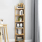 Modern Style Corner Bookshelf Solid Wood Shelf Bookcase for Home 12.2"L x 12.2"W x 65.4"H Natural Clearhalo 'Bookcases' 'furn' 'furn_bookcases' 'Furniture' 'furniture_bookcases' 'Office Furniture' 5056028