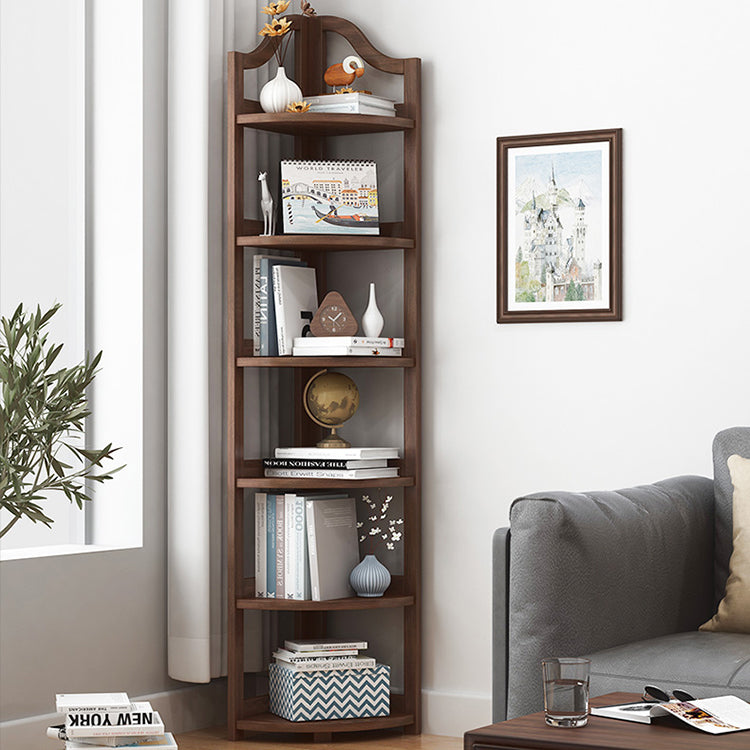 Modern Style Corner Bookshelf Solid Wood Shelf Bookcase for Home Clearhalo 'Bookcases' 'furn' 'furn_bookcases' 'Furniture' 'furniture_bookcases' 'Office Furniture' 5056044