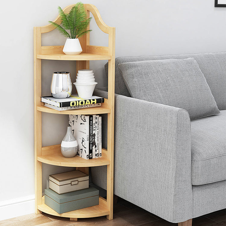 Modern Style Corner Bookshelf Solid Wood Shelf Bookcase for Home Clearhalo 'Bookcases' 'furn' 'furn_bookcases' 'Furniture' 'furniture_bookcases' 'Office Furniture' 5056045
