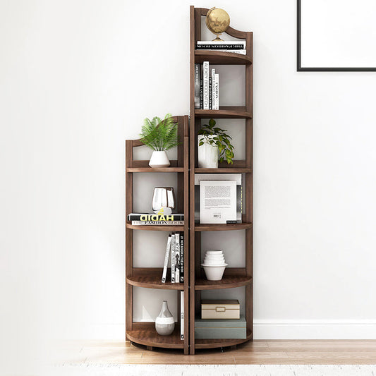 Modern Style Corner Bookshelf Solid Wood Shelf Bookcase for Home Clearhalo 'Bookcases' 'furn' 'furn_bookcases' 'Furniture' 'furniture_bookcases' 'Office Furniture' 5056046