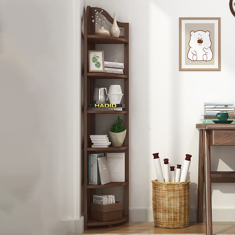 Modern Style Corner Bookshelf Solid Wood Shelf Bookcase for Home Clearhalo 'Bookcases' 'furn' 'furn_bookcases' 'Furniture' 'furniture_bookcases' 'Office Furniture' 5056048