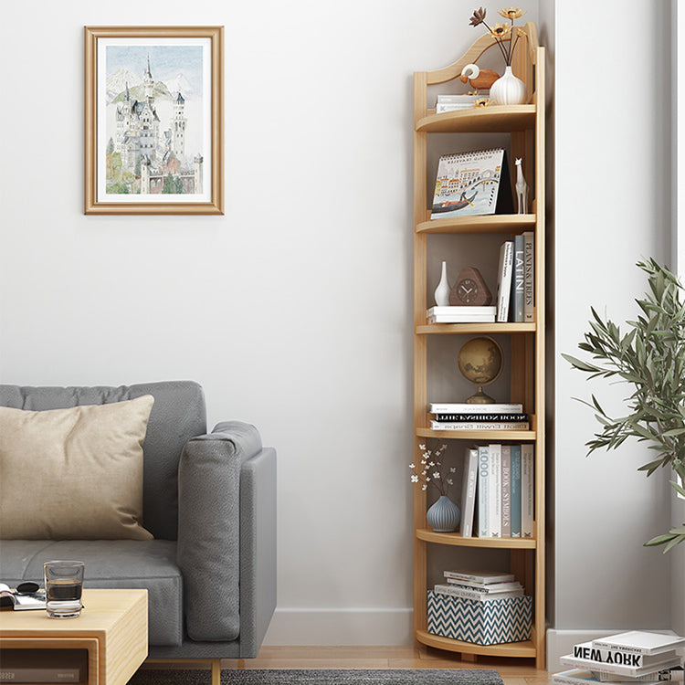 Modern Style Corner Bookshelf Solid Wood Shelf Bookcase for Home Clearhalo 'Bookcases' 'furn' 'furn_bookcases' 'Furniture' 'furniture_bookcases' 'Office Furniture' 5056049