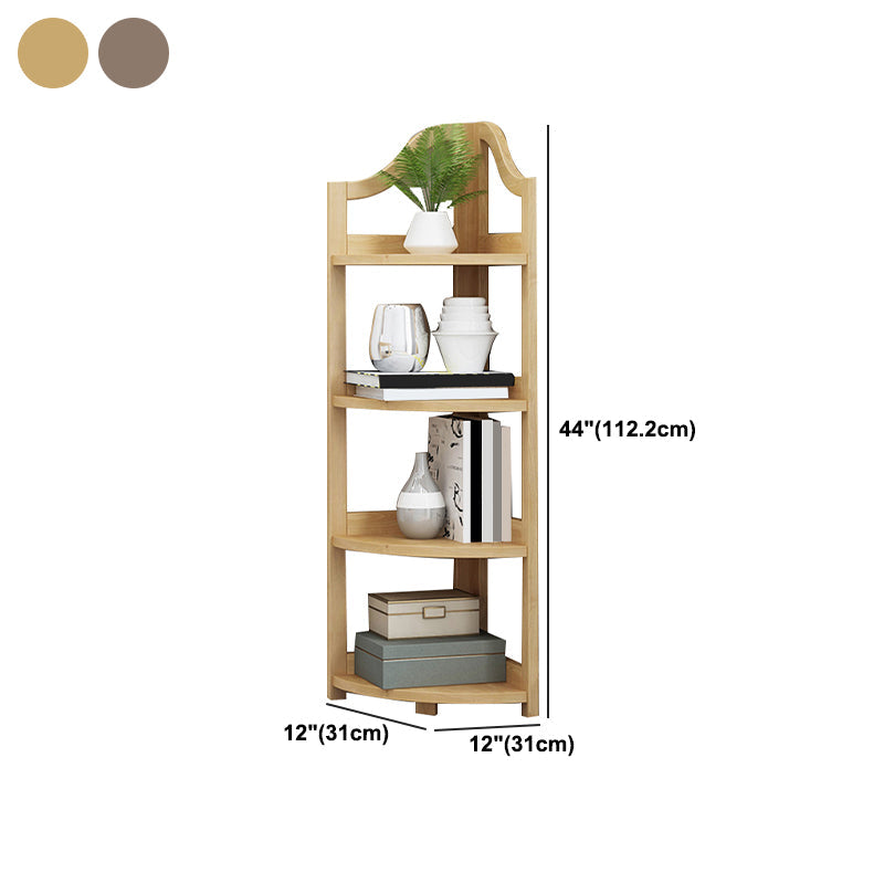 Modern Style Corner Bookshelf Solid Wood Shelf Bookcase for Home Clearhalo 'Bookcases' 'furn' 'furn_bookcases' 'Furniture' 'furniture_bookcases' 'Office Furniture' 5056050
