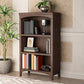Contemporary Vertical Standard Bookcase Wooden Closed Back Bookcase Clearhalo 'Bookcases' 'furn' 'furn_bookcases' 'Furniture' 'furniture_bookcases' 'Office Furniture' 5056078