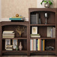 Contemporary Vertical Standard Bookcase Wooden Closed Back Bookcase Clearhalo 'Bookcases' 'furn' 'furn_bookcases' 'Furniture' 'furniture_bookcases' 'Office Furniture' 5056079