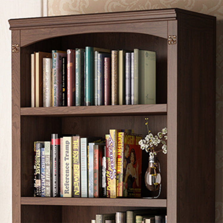 Contemporary Vertical Standard Bookcase Wooden Closed Back Bookcase Clearhalo 'Bookcases' 'furn' 'furn_bookcases' 'Furniture' 'furniture_bookcases' 'Office Furniture' 5056082