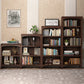 Contemporary Vertical Standard Bookcase Wooden Closed Back Bookcase Clearhalo 'Bookcases' 'furn' 'furn_bookcases' 'Furniture' 'furniture_bookcases' 'Office Furniture' 5056084