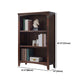 Contemporary Vertical Standard Bookcase Wooden Closed Back Bookcase Clearhalo 'Bookcases' 'furn' 'furn_bookcases' 'Furniture' 'furniture_bookcases' 'Office Furniture' 5056088