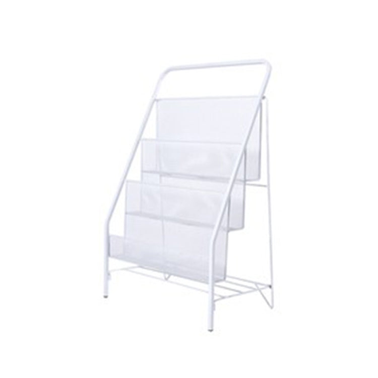 Industrial Ladder Bookcase Metal Vertical Book Shelf for Home Office White Clearhalo 'Bookcases' 'furn' 'furn_bookcases' 'Furniture' 'furniture_bookcases' 'Office Furniture' 5056099