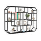 Industrial Iron Bookshelf Wall Mounted Bookshelf for Office and Family Living Room 37.4"L x 7.1"W x 27.6"H Black Clearhalo 'Bookcases' 'furn' 'furn_bookcases' 'Furniture' 'furniture_bookcases' 'Office Furniture' 5056120