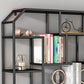 Industrial Iron Bookshelf Wall Mounted Bookshelf for Office and Family Living Room Clearhalo 'Bookcases' 'furn' 'furn_bookcases' 'Furniture' 'furniture_bookcases' 'Office Furniture' 5056131