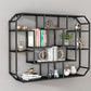 Industrial Iron Bookshelf Wall Mounted Bookshelf for Office and Family Living Room Clearhalo 'Bookcases' 'furn' 'furn_bookcases' 'Furniture' 'furniture_bookcases' 'Office Furniture' 5056134