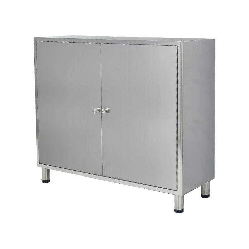 Stainless Steel Sideboard Cabinet Modern Server Cabinet with Storage for kitchen https: res.litfad.com site img item 2022 06 09 5056170 1200x1200.jpg Clearhalo 'buffet_sideboard' 'Buffets & Sideboards' 'furn' 'furn_buffet_sideboard' 'Furniture' 'furniture_buffet_sideboard' 'Kitchen & Dining Furniture' 5056170