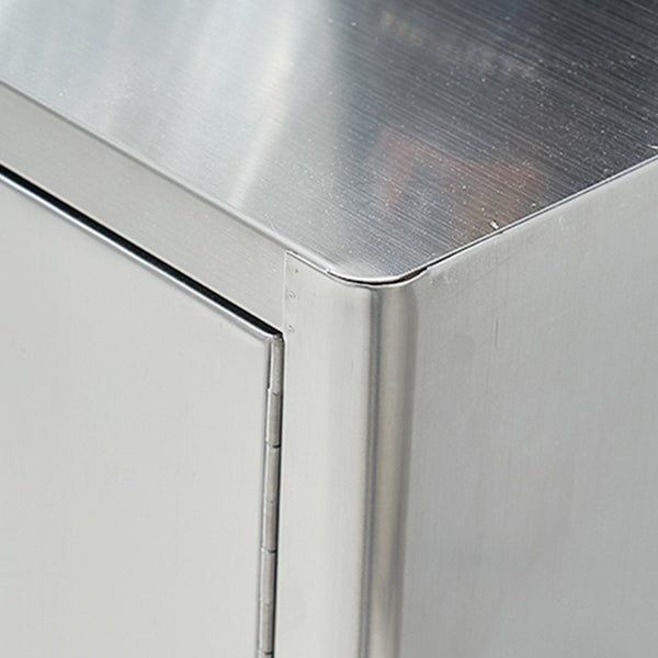 Stainless Steel Sideboard Cabinet Modern Server Cabinet with Storage for kitchen Clearhalo 'buffet_sideboard' 'Buffets & Sideboards' 'furn' 'furn_buffet_sideboard' 'Furniture' 'furniture_buffet_sideboard' 'Kitchen & Dining Furniture' 5056172