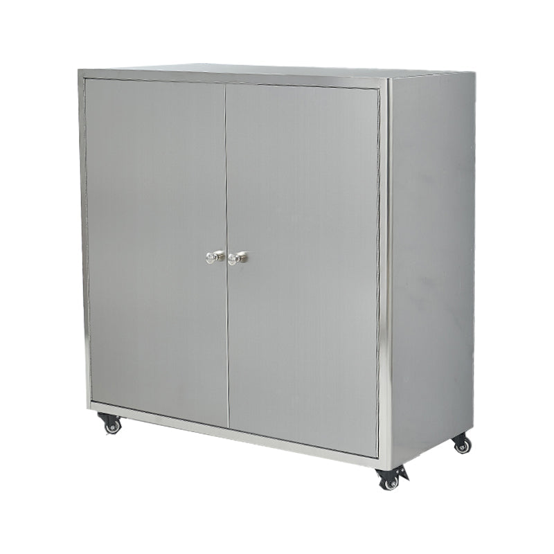 Stainless Steel Sideboard Cabinet Modern Server Cabinet with Storage for kitchen https: res.litfad.com site img item 2022 06 18 5056177 1200x1200.jpg Clearhalo 'buffet_sideboard' 'Buffets & Sideboards' 'furn' 'furn_buffet_sideboard' 'Furniture' 'furniture_buffet_sideboard' 'Kitchen & Dining Furniture' 5056177