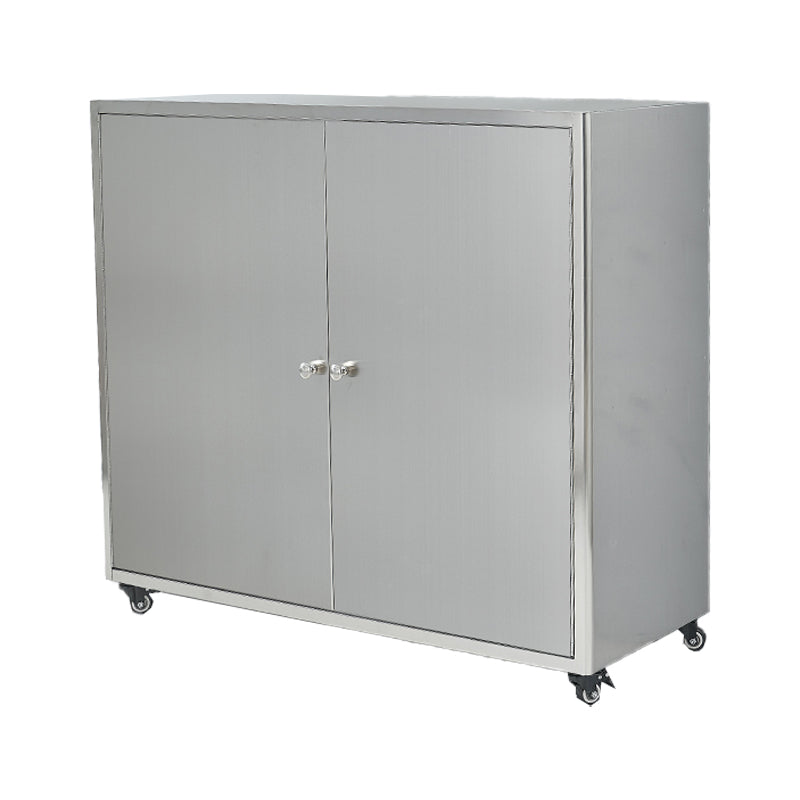 Stainless Steel Sideboard Cabinet Modern Server Cabinet with Storage for kitchen https: res.litfad.com site img item 2022 06 28 5056179 1200x1200.jpg Clearhalo 'buffet_sideboard' 'Buffets & Sideboards' 'furn' 'furn_buffet_sideboard' 'Furniture' 'furniture_buffet_sideboard' 'Kitchen & Dining Furniture' 5056179