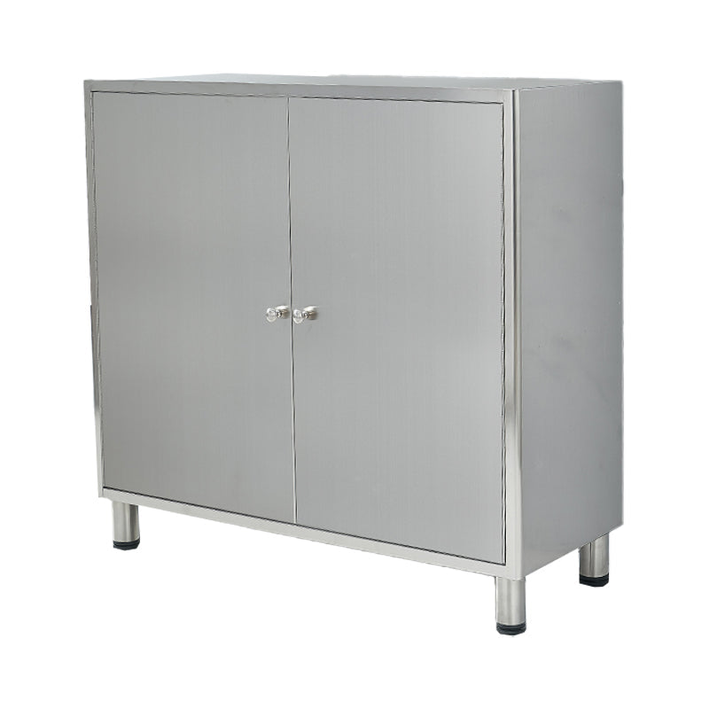 Stainless Steel Sideboard Cabinet Modern Server Cabinet with Storage for kitchen https: res.litfad.com site img item 2022 06 22 5056180 1200x1200.jpg Clearhalo 'buffet_sideboard' 'Buffets & Sideboards' 'furn' 'furn_buffet_sideboard' 'Furniture' 'furniture_buffet_sideboard' 'Kitchen & Dining Furniture' 5056180