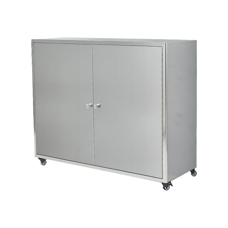 Stainless Steel Sideboard Cabinet Modern Server Cabinet with Storage for kitchen https: res.litfad.com site img item 2022 06 16 5056181 1200x1200.jpg Clearhalo 'buffet_sideboard' 'Buffets & Sideboards' 'furn' 'furn_buffet_sideboard' 'Furniture' 'furniture_buffet_sideboard' 'Kitchen & Dining Furniture' 5056181