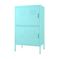 Door Steel Sideboard Modern Server Cabinet with Storage for Dining Room 24"L x 16"W x 40"H Light Blue Clearhalo 'buffet_sideboard' 'Buffets & Sideboards' 'furn' 'furn_buffet_sideboard' 'Furniture' 'furniture_buffet_sideboard' 'Kitchen & Dining Furniture' 5056205