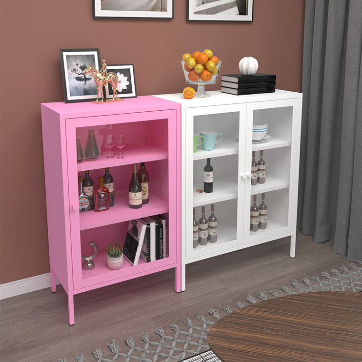 Door Steel Sideboard Modern Server Cabinet with Storage for Dining Room Clearhalo 'buffet_sideboard' 'Buffets & Sideboards' 'furn' 'furn_buffet_sideboard' 'Furniture' 'furniture_buffet_sideboard' 'Kitchen & Dining Furniture' 5056214