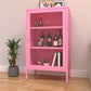 Door Steel Sideboard Modern Server Cabinet with Storage for Dining Room 24"L x 16"W x 40"H Pink Clearhalo 'buffet_sideboard' 'Buffets & Sideboards' 'furn' 'furn_buffet_sideboard' 'Furniture' 'furniture_buffet_sideboard' 'Kitchen & Dining Furniture' 5056224