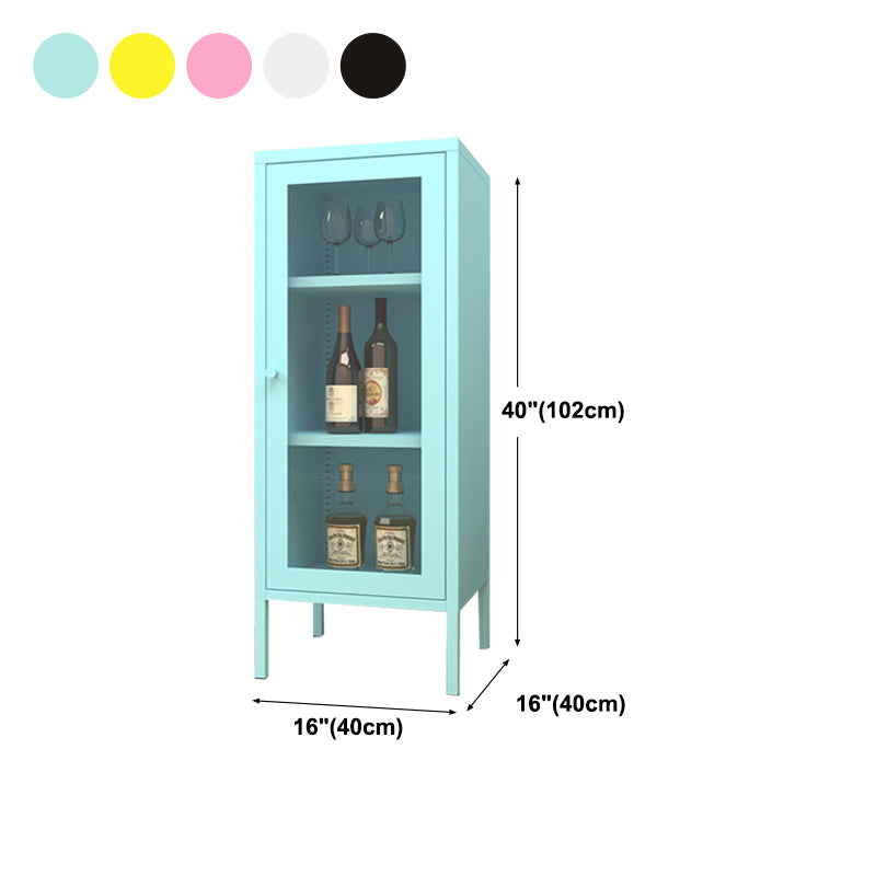 Door Steel Sideboard Modern Server Cabinet with Storage for Dining Room Clearhalo 'buffet_sideboard' 'Buffets & Sideboards' 'furn' 'furn_buffet_sideboard' 'Furniture' 'furniture_buffet_sideboard' 'Kitchen & Dining Furniture' 5056227