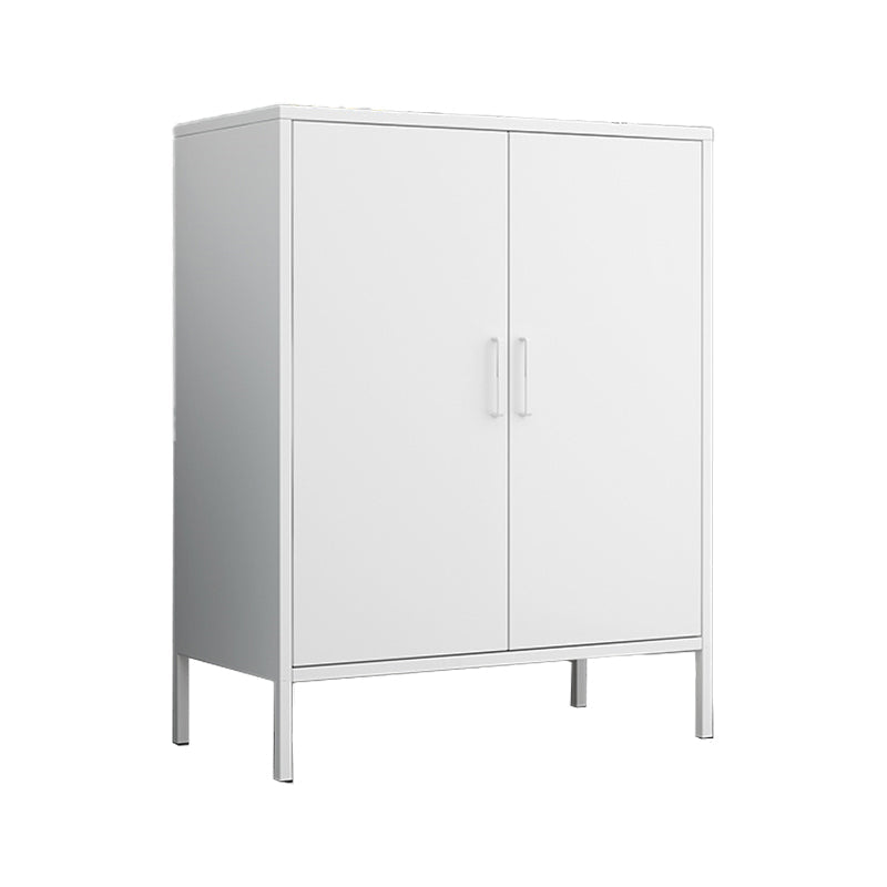 31.5"L Steel Sideboard Modern Server Cabinet with Storage for Dining Room White Clearhalo 'buffet_sideboard' 'Buffets & Sideboards' 'furn' 'furn_buffet_sideboard' 'Furniture' 'furniture_buffet_sideboard' 'Kitchen & Dining Furniture' 5056238
