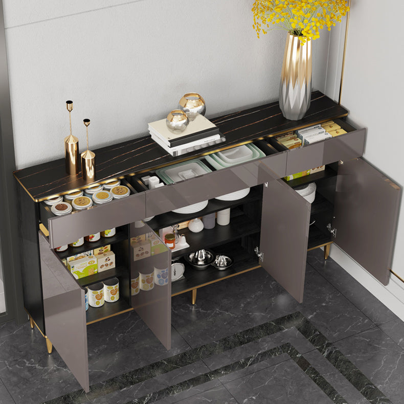 Wood Dining Room Sideboard Cabinet Glam Credenza with Drawers and Storage Clearhalo 'buffet_sideboard' 'Buffets & Sideboards' 'furn' 'furn_buffet_sideboard' 'Furniture' 'furniture_buffet_sideboard' 'Kitchen & Dining Furniture' 5056267