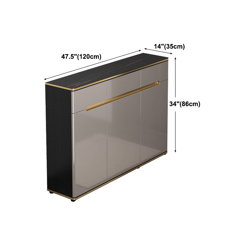 Wood Dining Room Sideboard Cabinet Glam Credenza with Drawers and Storage Clearhalo 'buffet_sideboard' 'Buffets & Sideboards' 'furn' 'furn_buffet_sideboard' 'Furniture' 'furniture_buffet_sideboard' 'Kitchen & Dining Furniture' 5056279