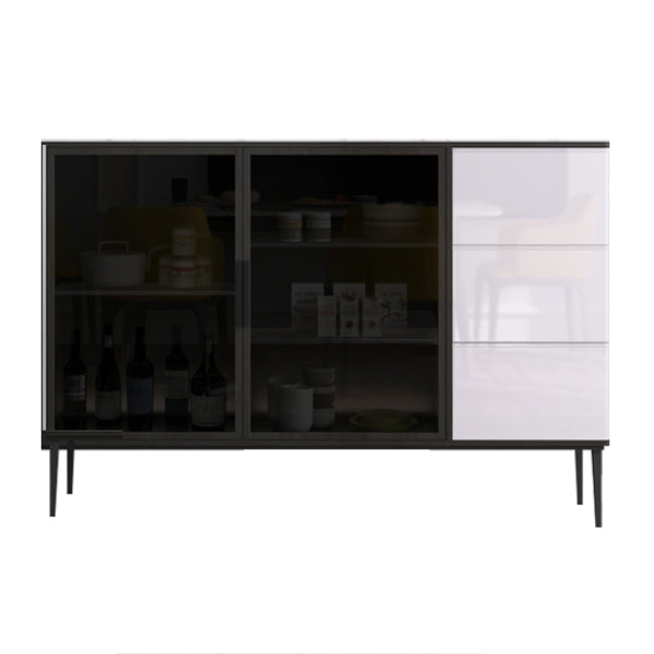 3-Drawer Engineered Wood Sideboard Modern Adjustable Shelving Credenza https: res.litfad.com site img item 2022 06 17 5056334 1200x1200.jpg Clearhalo 'buffet_sideboard' 'Buffets & Sideboards' 'furn' 'furn_buffet_sideboard' 'Furniture' 'furniture_buffet_sideboard' 'Kitchen & Dining Furniture' 5056334