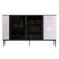 3-Drawer Engineered Wood Sideboard Modern Adjustable Shelving Credenza https: res.litfad.com site img item 2022 06 30 5056335 1200x1200.jpg Clearhalo 'buffet_sideboard' 'Buffets & Sideboards' 'furn' 'furn_buffet_sideboard' 'Furniture' 'furniture_buffet_sideboard' 'Kitchen & Dining Furniture' 5056335