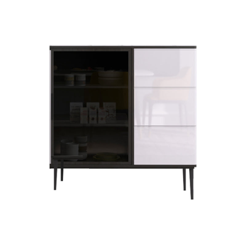 3-Drawer Engineered Wood Sideboard Modern Adjustable Shelving Credenza https: res.litfad.com site img item 2022 06 15 5056339 1200x1200.jpg Clearhalo 'buffet_sideboard' 'Buffets & Sideboards' 'furn' 'furn_buffet_sideboard' 'Furniture' 'furniture_buffet_sideboard' 'Kitchen & Dining Furniture' 5056339