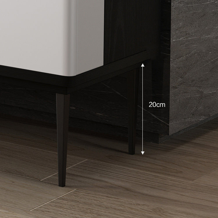 3-Drawer Engineered Wood Sideboard Modern Adjustable Shelving Credenza Clearhalo 'buffet_sideboard' 'Buffets & Sideboards' 'furn' 'furn_buffet_sideboard' 'Furniture' 'furniture_buffet_sideboard' 'Kitchen & Dining Furniture' 5056342