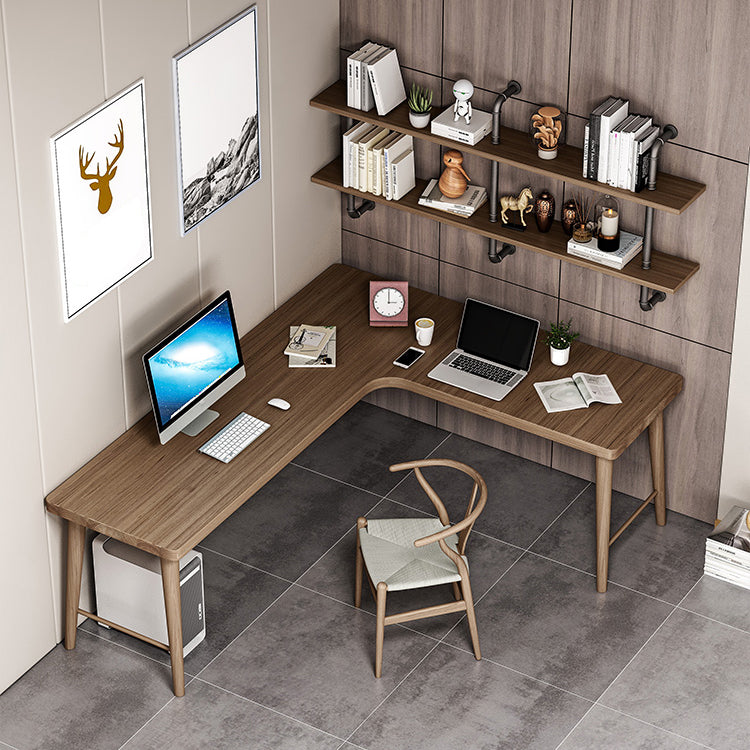 Modern Style Wooden Office Desk L-Shaped Brown Writing Desk for Home Clearhalo 'furn' 'furn_office_desk' 'Furniture' 'furniture_office_desk' 'Office Desks' 'Office Furniture' 'office_desk' 5056363
