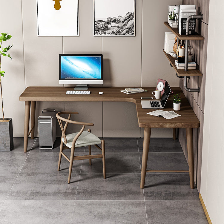 Modern Style Wooden Office Desk L-Shaped Brown Writing Desk for Home Clearhalo 'furn' 'furn_office_desk' 'Furniture' 'furniture_office_desk' 'Office Desks' 'Office Furniture' 'office_desk' 5056364