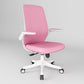 Ergonomic Mid Back Arm Chair Modern Mesh Swivel Office Chair White-Pink Clearhalo 'furn' 'furn_office_chair' 'Furniture' 'furniture_office_chair' 'Office Chairs' 'Office Furniture' 'office_chair' 5056531