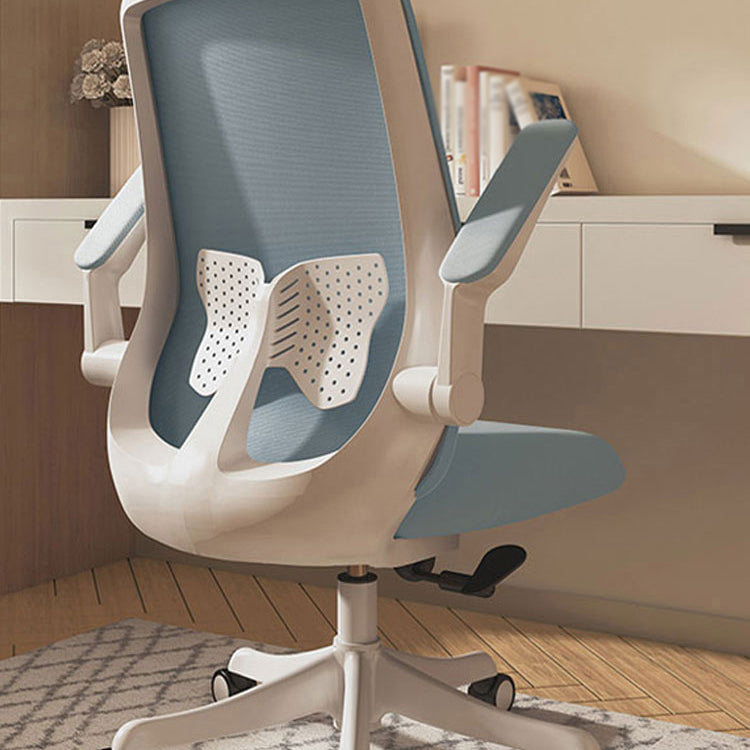 Ergonomic Mid Back Arm Chair Modern Mesh Swivel Office Chair Clearhalo 'furn' 'furn_office_chair' 'Furniture' 'furniture_office_chair' 'Office Chairs' 'Office Furniture' 'office_chair' 5056540