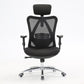 High Back Office Chair With Sponge Seat Fixed/Adjustable Arm Office Chair Matte Black Clearhalo 'furn' 'furn_office_chair' 'Furniture' 'furniture_office_chair' 'Office Chairs' 'Office Furniture' 'office_chair' 5056547