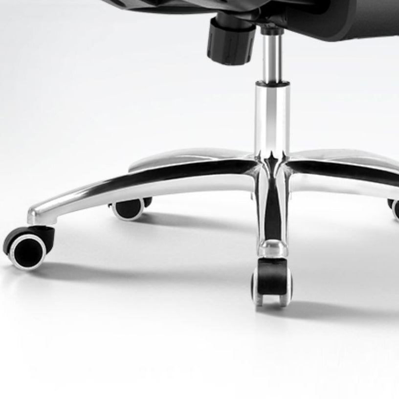 High Back Office Chair With Sponge Seat Fixed/Adjustable Arm Office Chair Clearhalo 'furn' 'furn_office_chair' 'Furniture' 'furniture_office_chair' 'Office Chairs' 'Office Furniture' 'office_chair' 5056548