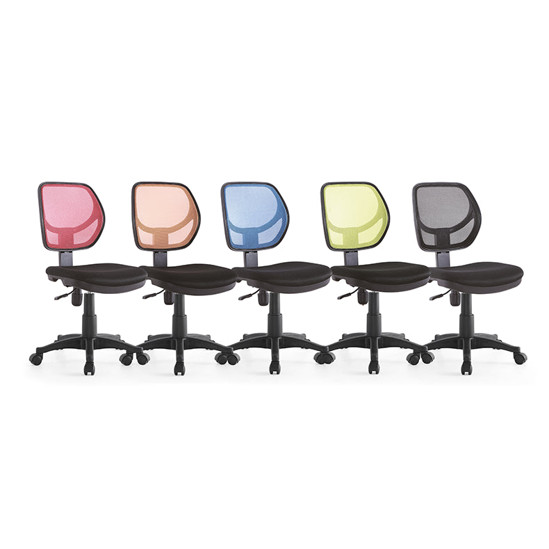 Mid-back Office Chair Mesh Sponge/Latex Seat Adjustable Office Chair Clearhalo 'furn' 'furn_office_chair' 'Furniture' 'furniture_office_chair' 'Office Chairs' 'Office Furniture' 'office_chair' 5056566