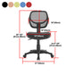 Mid-back Office Chair Mesh Sponge/Latex Seat Adjustable Office Chair Clearhalo 'furn' 'furn_office_chair' 'Furniture' 'furniture_office_chair' 'Office Chairs' 'Office Furniture' 'office_chair' 5056576