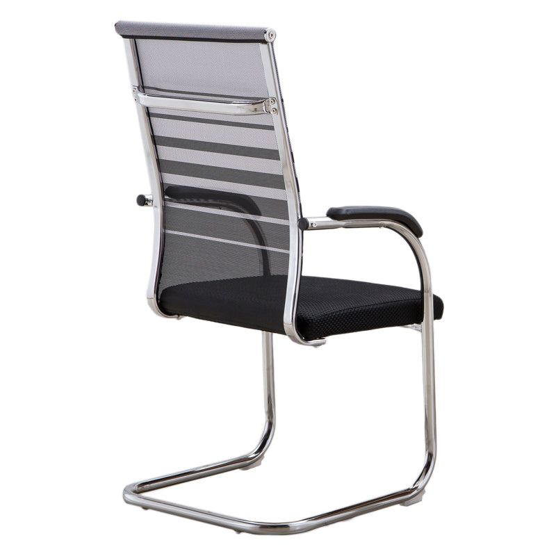 Medium/High Back Office Chair Metal Leg Mesh Back Sponge Cushion Office Chair Clearhalo 'furn' 'furn_office_chair' 'Furniture' 'furniture_office_chair' 'Office Chairs' 'Office Furniture' 'office_chair' 5056619