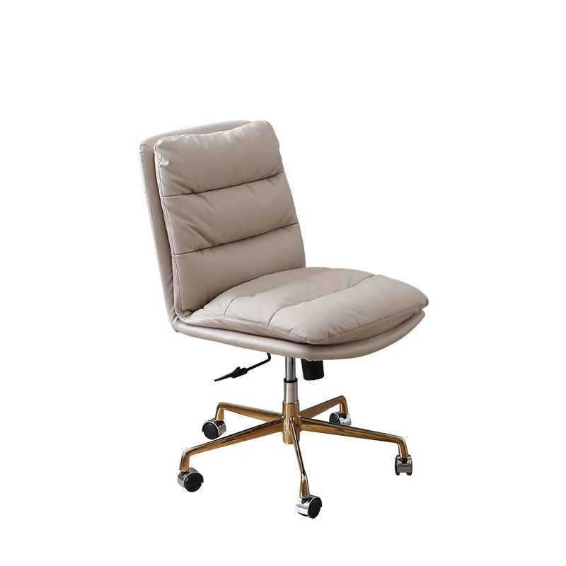 Leather Managers Chair Swivel Ergonomic Executive Chair for Office Off-White Clearhalo 'furn' 'furn_office_chair' 'Furniture' 'furniture_office_chair' 'Office Chairs' 'Office Furniture' 'office_chair' 5056635