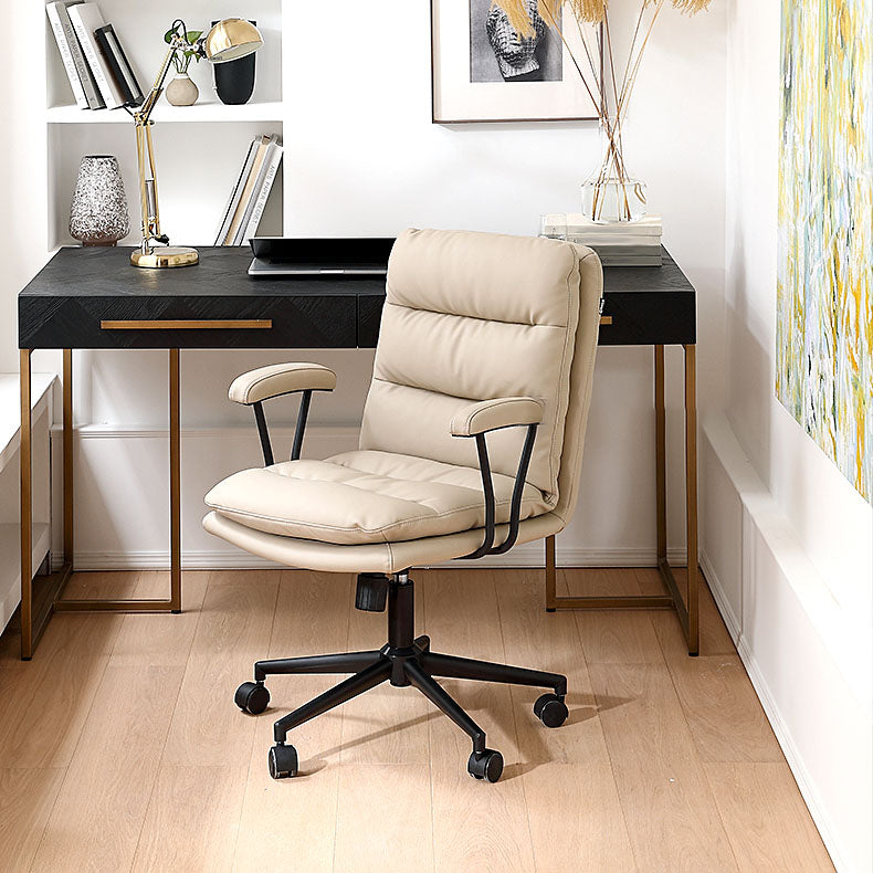 Leather Managers Chair Swivel Ergonomic Executive Chair for Office Clearhalo 'furn' 'furn_office_chair' 'Furniture' 'furniture_office_chair' 'Office Chairs' 'Office Furniture' 'office_chair' 5056648