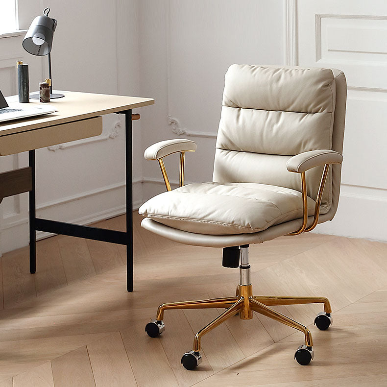 Leather Managers Chair Swivel Ergonomic Executive Chair for Office Clearhalo 'furn' 'furn_office_chair' 'Furniture' 'furniture_office_chair' 'Office Chairs' 'Office Furniture' 'office_chair' 5056649