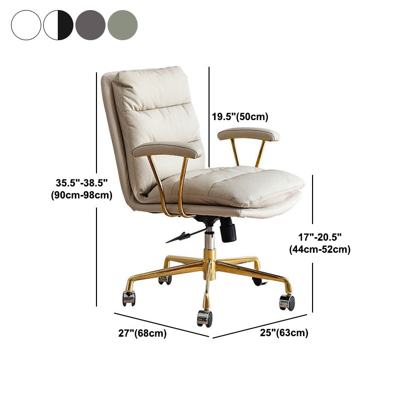 Leather Managers Chair Swivel Ergonomic Executive Chair for Office Clearhalo 'furn' 'furn_office_chair' 'Furniture' 'furniture_office_chair' 'Office Chairs' 'Office Furniture' 'office_chair' 5056651