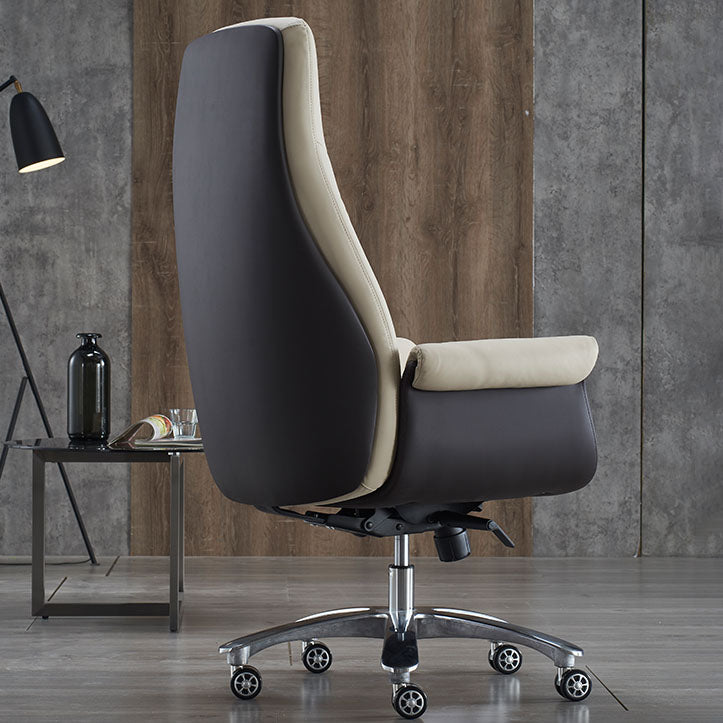 Contemporary Managers Chair Wheels Fixed Arms Tilt Mechanism Executive Chair Clearhalo 'furn' 'furn_office_chair' 'Furniture' 'furniture_office_chair' 'Office Chairs' 'Office Furniture' 'office_chair' 5056656