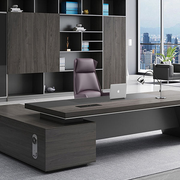 Modern & Contemporary Executive Chair Fixed Arms Ergonomic Managers Chair Clearhalo 'furn' 'furn_office_chair' 'Furniture' 'furniture_office_chair' 'Office Chairs' 'Office Furniture' 'office_chair' 5056681