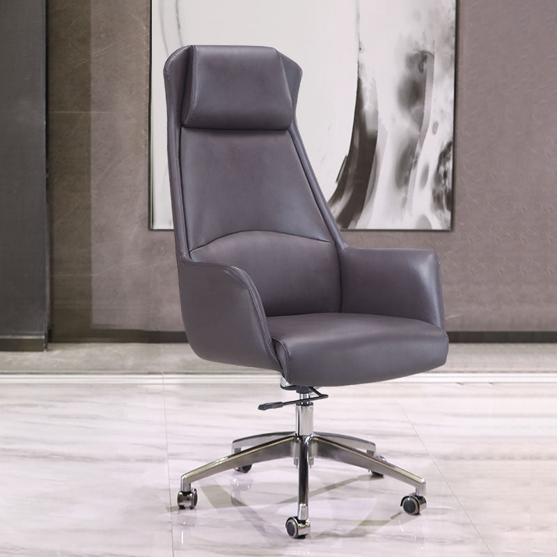 Modern & Contemporary Executive Chair Fixed Arms Ergonomic Managers Chair Clearhalo 'furn' 'furn_office_chair' 'Furniture' 'furniture_office_chair' 'Office Chairs' 'Office Furniture' 'office_chair' 5056703
