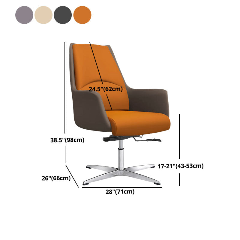 Modern & Contemporary Executive Chair Fixed Arms Ergonomic Managers Chair Clearhalo 'furn' 'furn_office_chair' 'Furniture' 'furniture_office_chair' 'Office Chairs' 'Office Furniture' 'office_chair' 5056717